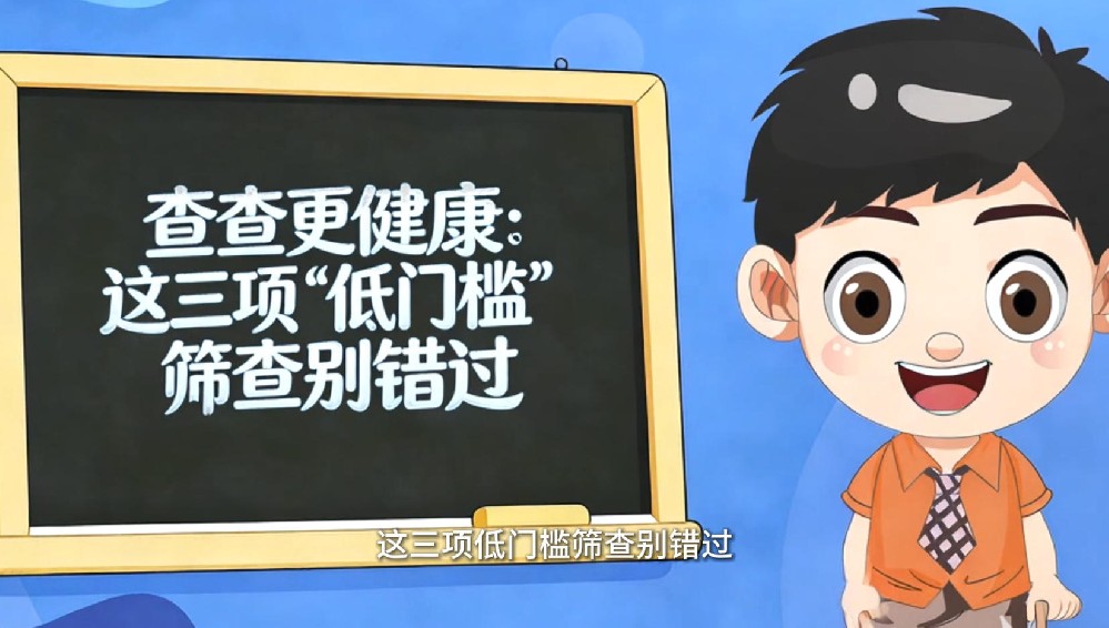 【健康科普】查查更健康这三项低门槛筛查别错过