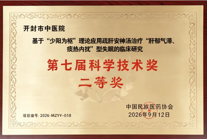 国家级奖项！开封市中医院郭子华教授团队荣获中国民族医药协会科学技术奖二等奖
